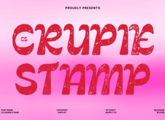 CS Crupie Stamp Font preview image 1