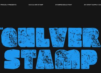 CS Culver Stamp Font preview image 1