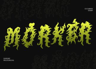CS Cursed Stamp Font preview image 3