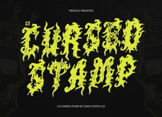 CS Cursed Stamp Font preview image 1