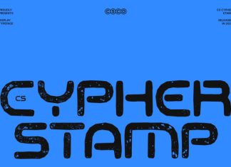 CS Cypher Stamp Font preview image 1
