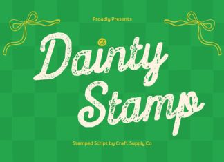 CS Dainty Stamp Font preview image 1