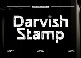 CS Darvish Stamp Font preview image 1