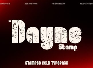 CS Dayne Stamp Font preview image 1
