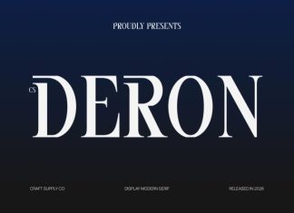 CS Deron – Modern Serif Font preview image 1