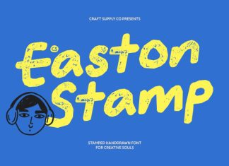 CS Easton Stamp Font preview image 1