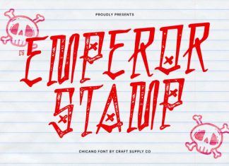 CS Emperor Stamp Font preview image 1