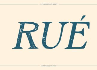 CS Flora Stamp Font preview image 2