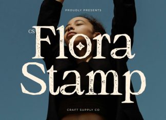 CS Flora Stamp Font preview image 1