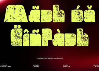 CS Future Stamp Font preview image 3