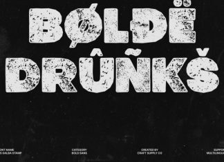 CS Galba Stamp Font preview image 3