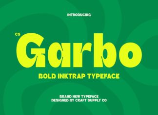 CS Garbo – Inktrap Font preview image 1