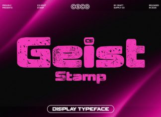CS Geist Stamp Font preview image 1