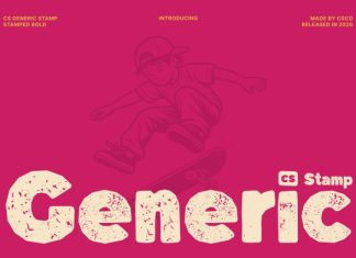 CS Generic Stamp Font preview image 1