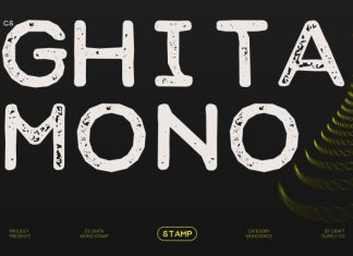 CS Ghita Mono Stamp Font preview image 1