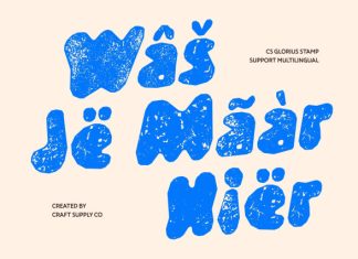 CS Glorius Stamp Font preview image 2