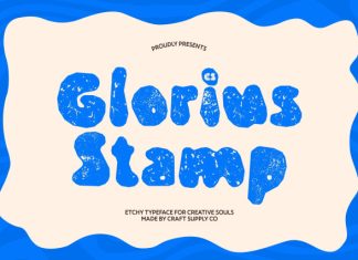 CS Glorius Stamp Font preview image 1