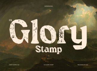 CS Glory Stamp Font preview image 1