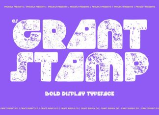 CS Grant Stamp Font preview image 1