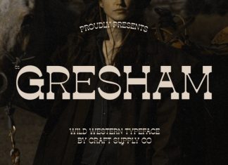 CS Gresham – Western Display Font preview image 1