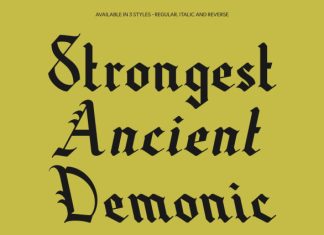 CS Hades – Blackletter Font preview image 2