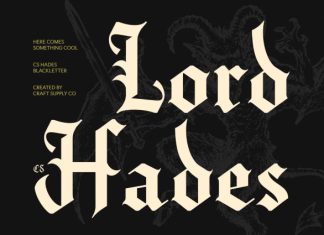 CS Hades – Blackletter Font preview image 1