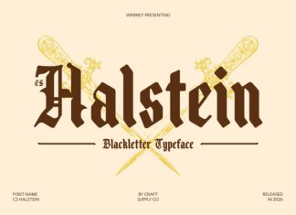 CS Halstein – Blackletter Font preview image 1