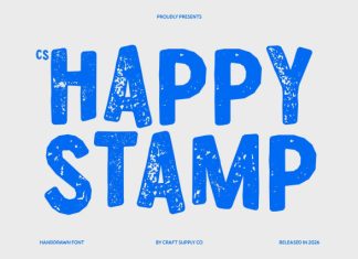CS Happy Stamp Font preview image 1