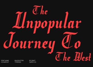 CS Hartley – Blackletter Font preview image 3