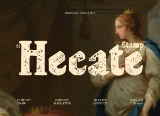 CS Hecate Stamp Font preview image 1