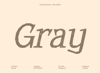 CS Hiera Stamp Font preview image 3
