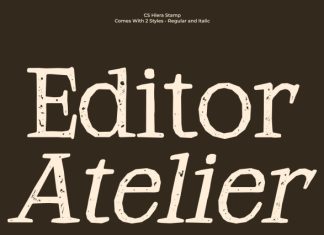 CS Hiera Stamp Font preview image 2
