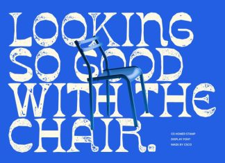 CS Homer Stamp Font preview image 2