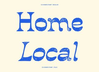 CS Homer Stamp Font preview image 1