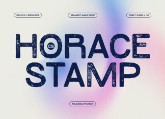 CS Horace Stamp Font preview image 2