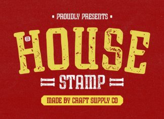 CS House Stamp Font preview image 1