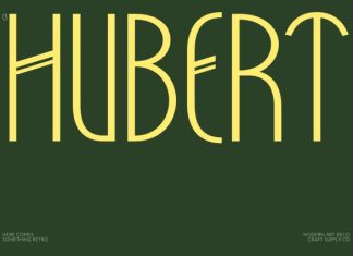 CS Hubert – Art Deco Font preview image 1