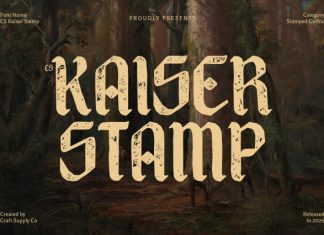 CS Kaiser Stamp Font preview image 1