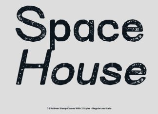 CS Kalimer Stamp Font preview image 2