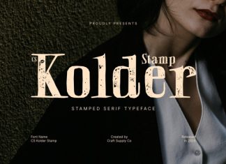 CS Kolder Stamp Font preview image 1