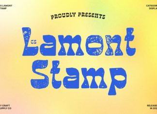 CS Lamont Stamp Font preview image 1