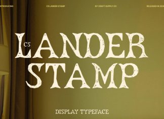 CS Lander Stamp Font preview image 1