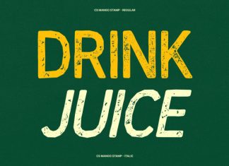 CS Mango Stamp Font preview image 3