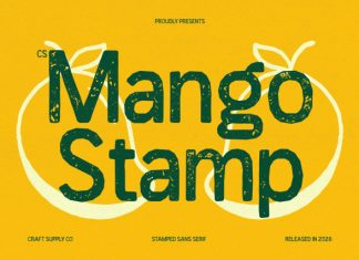 CS Mango Stamp Font preview image 1