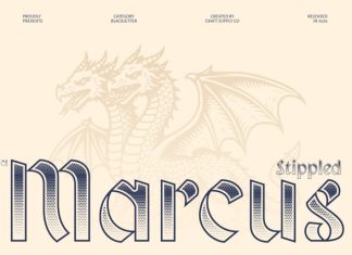 CS Marcus stippled Font preview image 1
