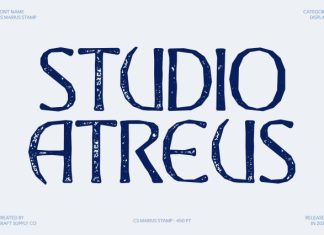 CS Marius Stamp Font preview image 2