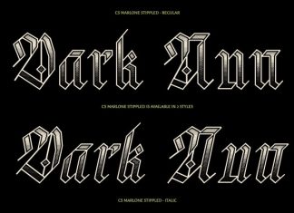 CS Marlone Stippled Font preview image 2