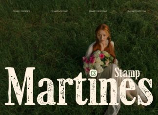 CS Martines Stamp Font preview image 1
