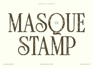 CS Masque Stamp Font preview image 1