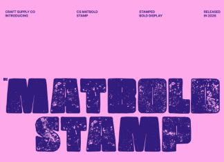 CS Matbold Stamp Font preview image 1